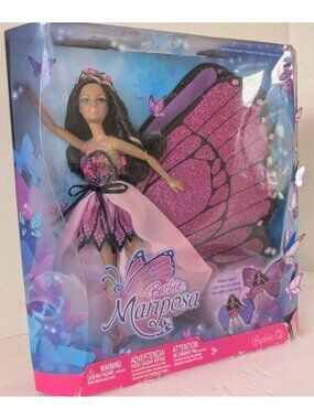 Barbie Mariposa African American Butterfly Fairy Doll Magic Wings Mattel L9206